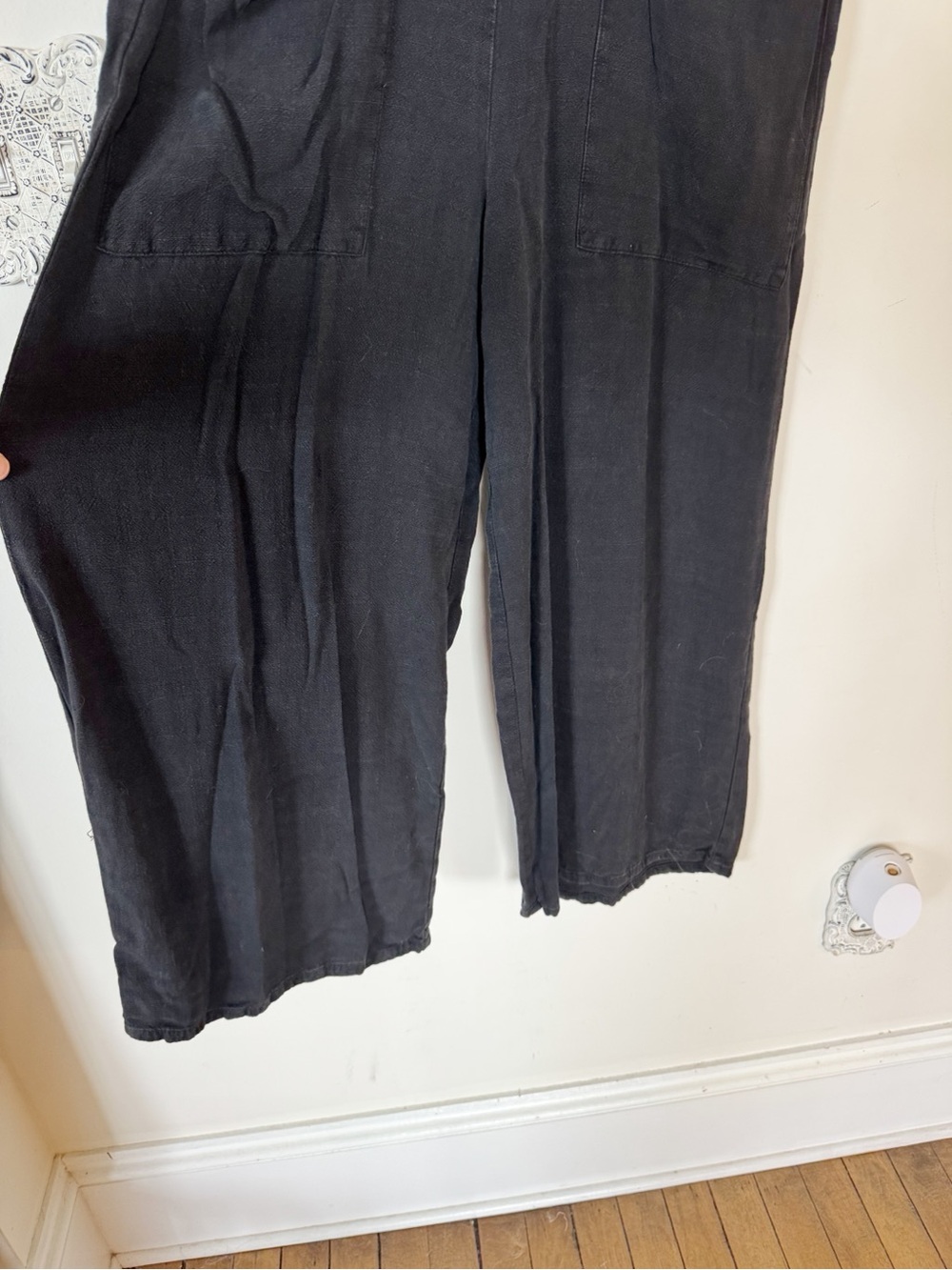 Rachel Pally Remy Black Linen Sleeveless Wide Leg Jumpsuit XS - Picture 7 of 12